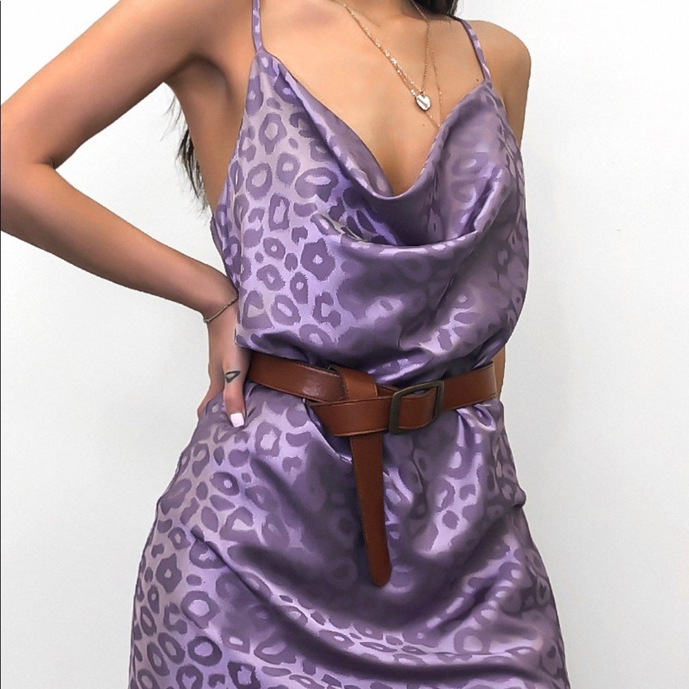 Leopard Lilac Dress